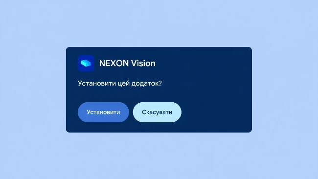 In the NEXON Vision installation dialog, select Install.